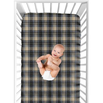 Plaid crib sheet best sale